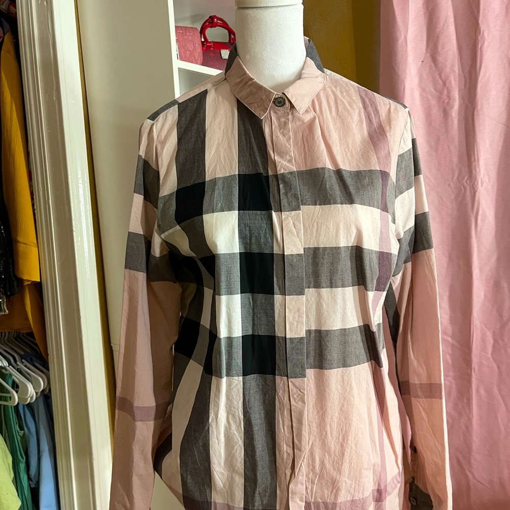 Burberry button down shirt